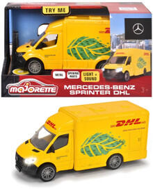 Image of Toy Playsets. Product name - Majorette Mercedes Sprinter DHL Van in colour by brand - Toymate
