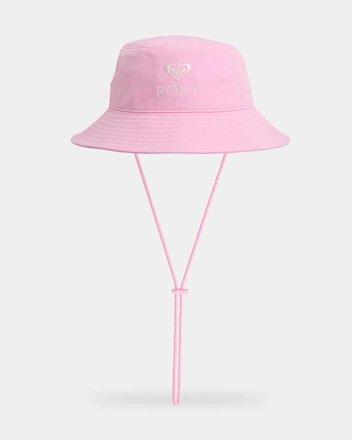 Image of Hats. Product name - Roxy Girls 8-16 Seabreeze Babe Bucket Hat M Pink in M Pink colour by brand - Roxy