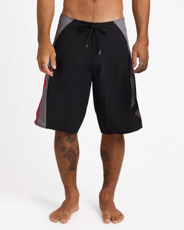 Image of Swimwear. Product name - Volcom Mens Shades Lib 21" Boardshorts Black in Black colour by brand - Volcom
