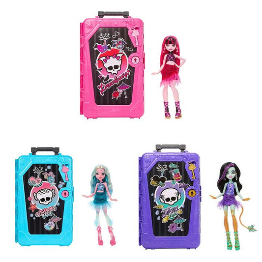 Image of Dolls. Product name - Bundle: Monster High Skulltimate Secrets Gore-geous Oasis 3 Dolls in colour by brand - Monster High