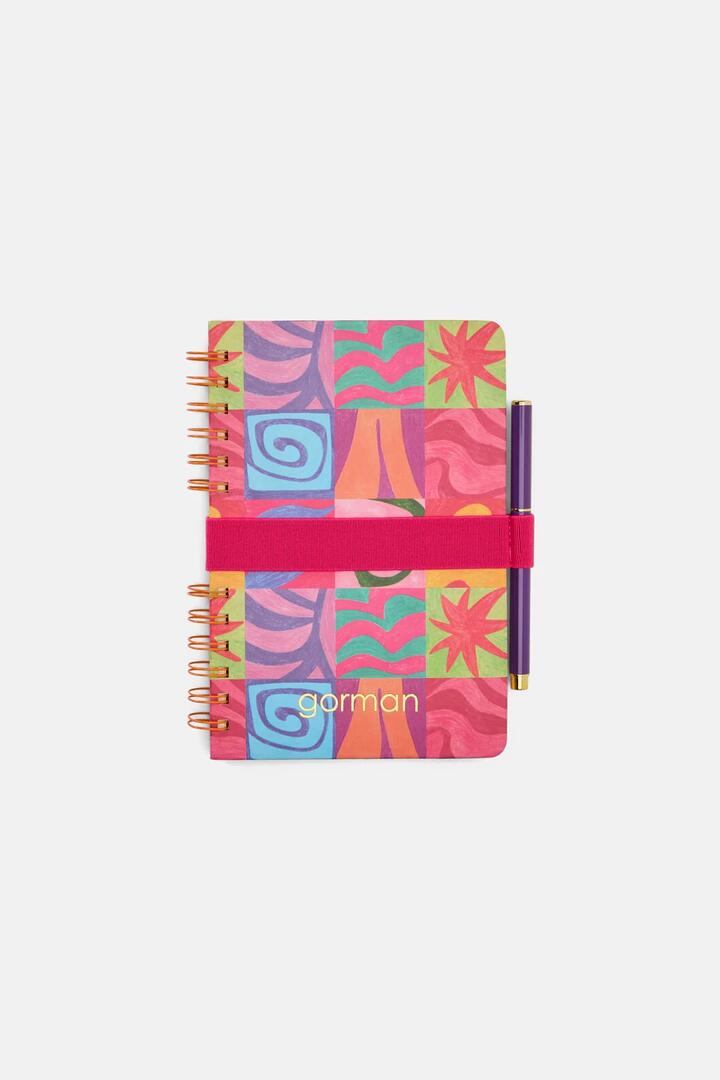 Image of Notebooks & Notepads. Product name - Meta Shapes Notebook Pen Set in Print colour by brand - Gorman