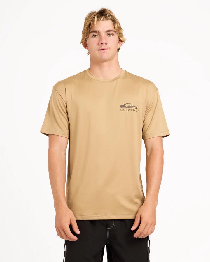 Image of Shirts. Product name - Quiksilver Mens Core Surf Surf Shirt Kelp in Kelp colour by brand - Quiksilver