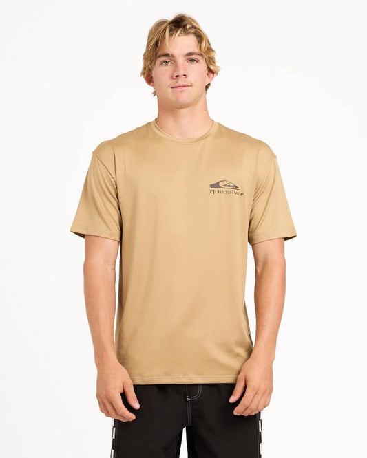 Image of Shirts. Product name - Quiksilver Mens Core Surf Surf Shirt Kelp in Kelp colour by brand - Quiksilver