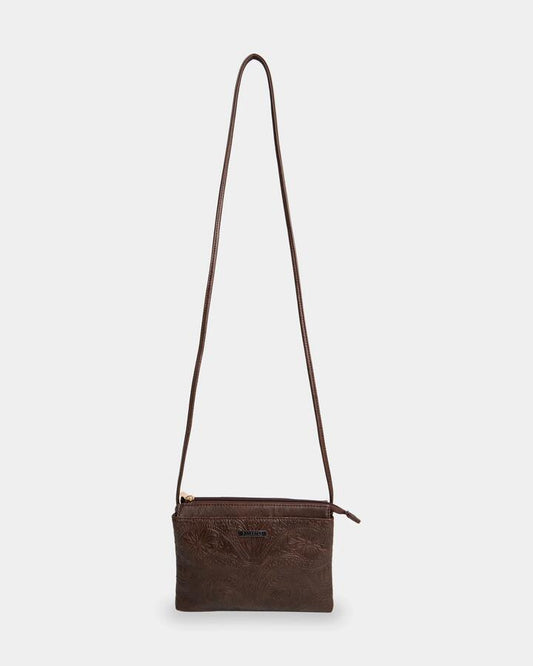 Image of Bags. Product name - Billabong Womens Sunset Rhapsody Festival Crossbody Bag Chocolate Brown in Chocolate Brown colour by brand - Billabong