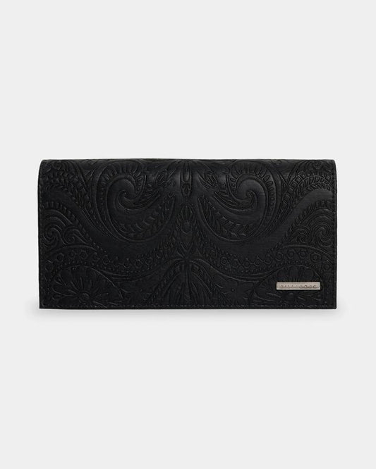 Image of Wallets & Money Clips. Product name - Billabong Womens Sunset Rhapsody Beach Wallet Black in Black colour by brand - Billabong