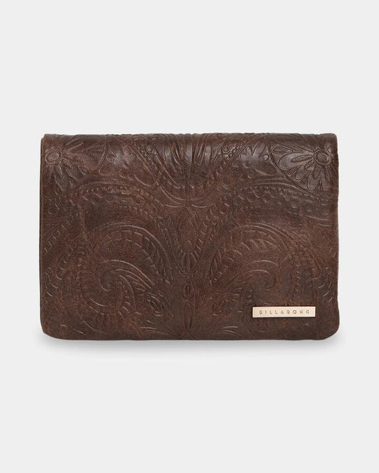 Image of Wallets & Money Clips. Product name - Billabong Womens Sunset Rhapsody Kirra Wallet Chocolate Brown in Chocolate Brown colour by brand - Billabong