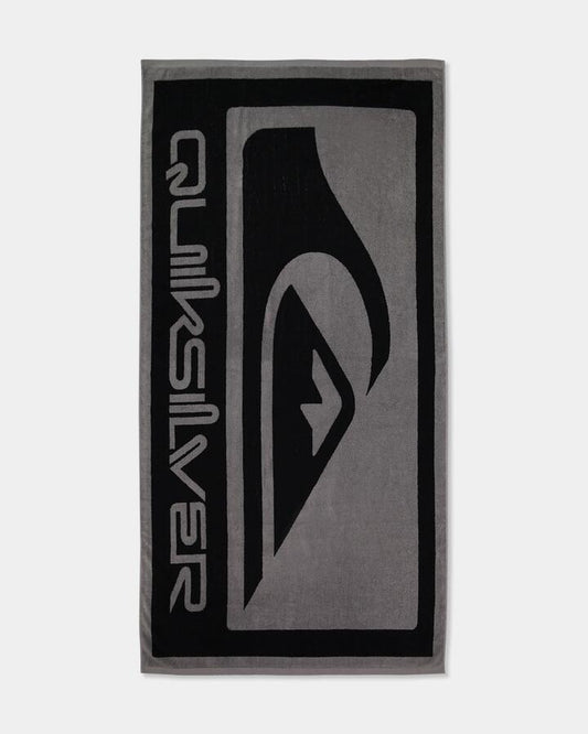 Image of Towels. Product name - Quiksilver Core Beach Towel Black in Black colour by brand - Quiksilver
