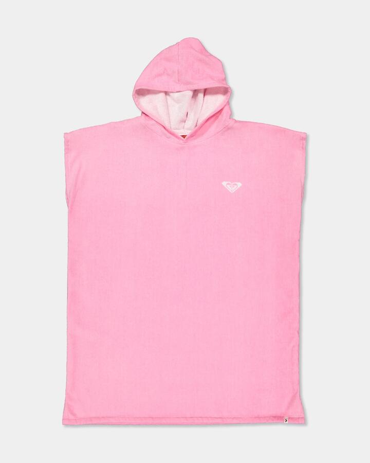 Image of Towels. Product name - Roxy Girls 8-16 Seabreeze Babe Hooded Towel M Pink in M Pink colour by brand - Roxy