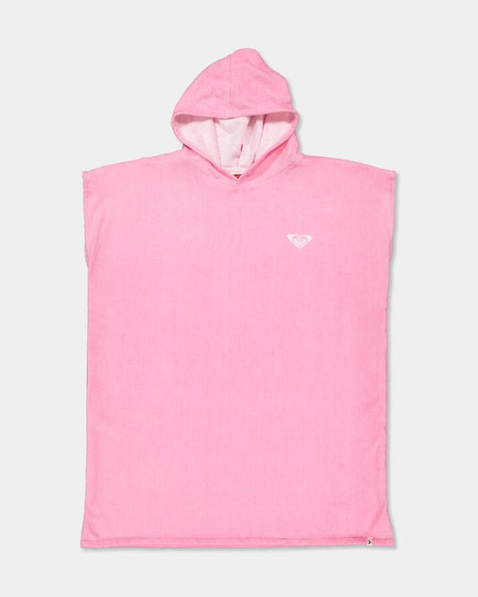 Image of Towels. Product name - Roxy Girls 8-16 Seabreeze Babe Hooded Towel M Pink in M Pink colour by brand - Roxy