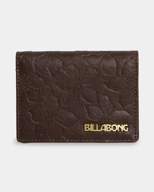 Image of Wallets & Money Clips. Product name - Billabong Womens Kirra Wallet 2.0 Chocolate Brown in Chocolate Brown colour by brand - Billabong