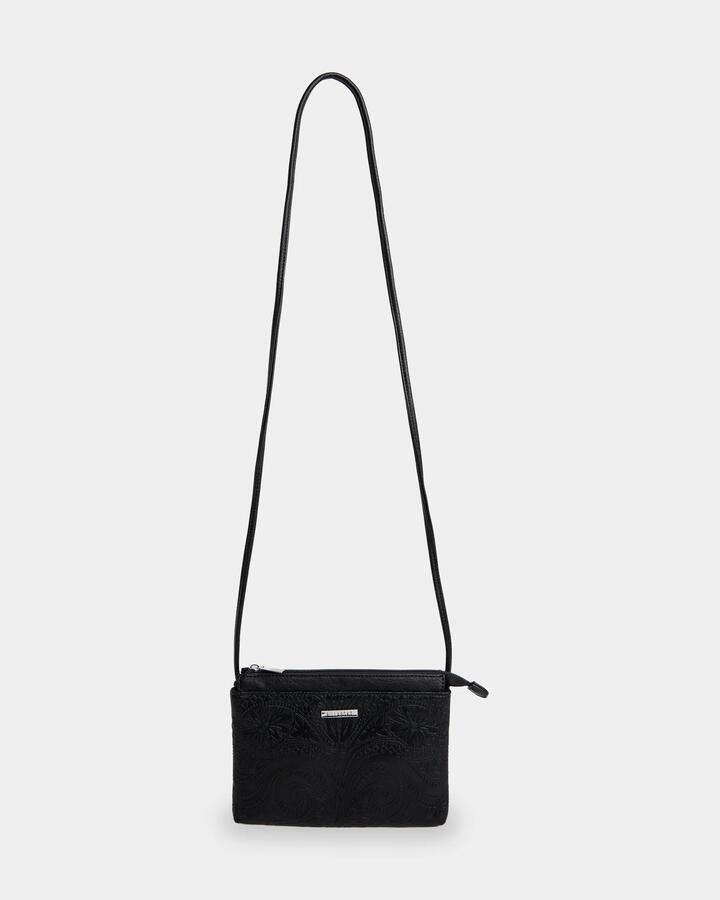 Image of Bags. Product name - Billabong Womens Sunset Rhapsody Festival Crossbody Bag Black in Black colour by brand - Billabong