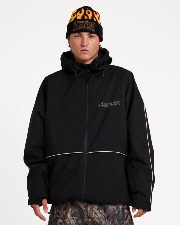 Image of Coats & Jackets. Product name - DC Shoes Mens Wide 10K Snow Jacket Blk in Blk colour by brand - DC Shoes