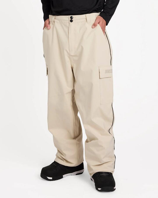 Image of Shoes. Product name - DC Shoes Mens Wide 10K Snow Pants Nat in Nat colour by brand - DC Shoes