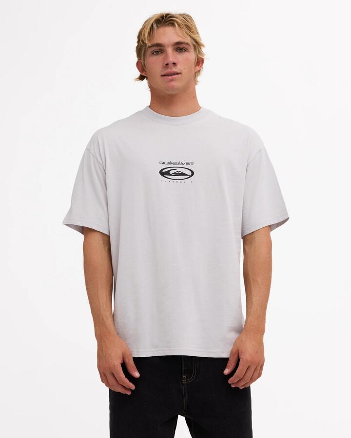 Image of T-Shirts. Product name - Quiksilver Mens Bells Bowl T-Shirt Grey Violet in Grey Violet colour by brand - Quiksilver