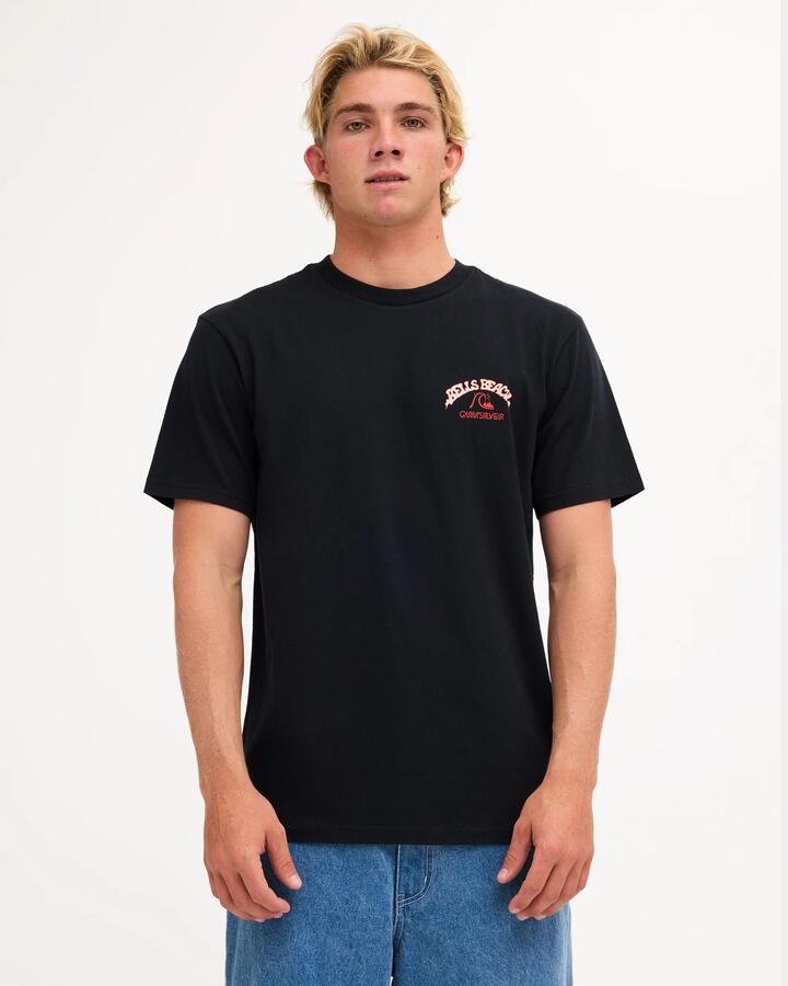 Image of T-Shirts. Product name - Quiksilver Mens Psych Bells T-Shirt Black in Black colour by brand - Quiksilver