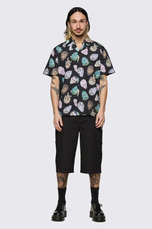 Image of Shirts. Product name - Ghouls Shirt in Black colour by brand - Dangerfield