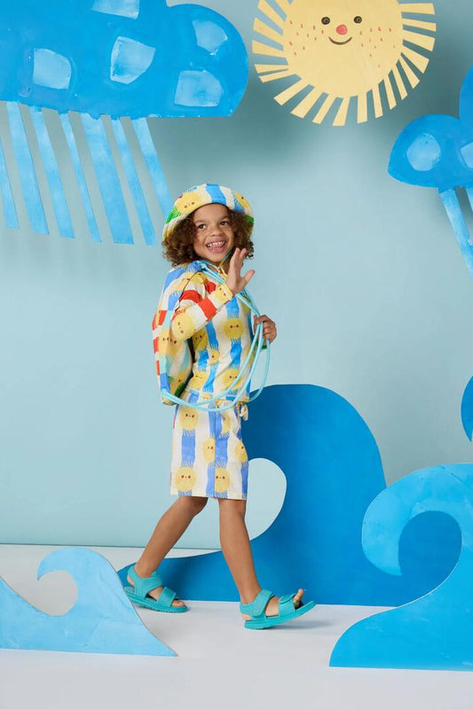 Image of Hats. Product name - Sunny Patchwork Kids Swim Hat in Multi colour by brand - Gorman