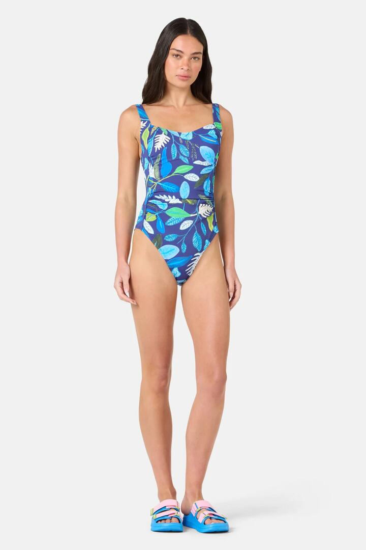 Image of Swimwear. Product name - Botanical Blueprint One Piece in Print colour by brand - Gorman