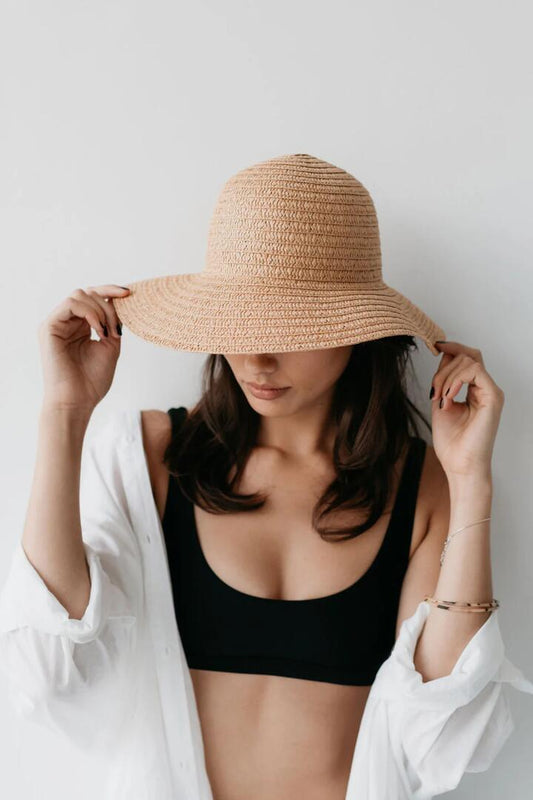 Image of Hats. Product name - So Shady Woven Natural Hat in Natural colour by brand - Sophie