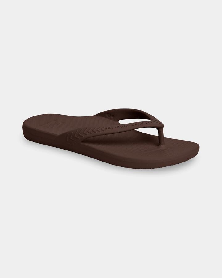 Image of Sandals. Product name - Billabong Womens Cloud 3 Point Thongs Dark Brown in Dark Brown colour by brand - Billabong