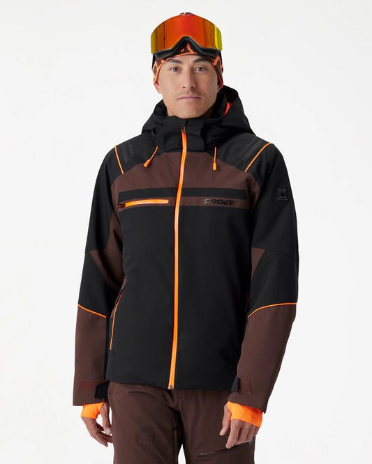 Image of Coats & Jackets. Product name - Spyder Mens Titan Jackets Mocha in Mocha colour by brand - Spyder