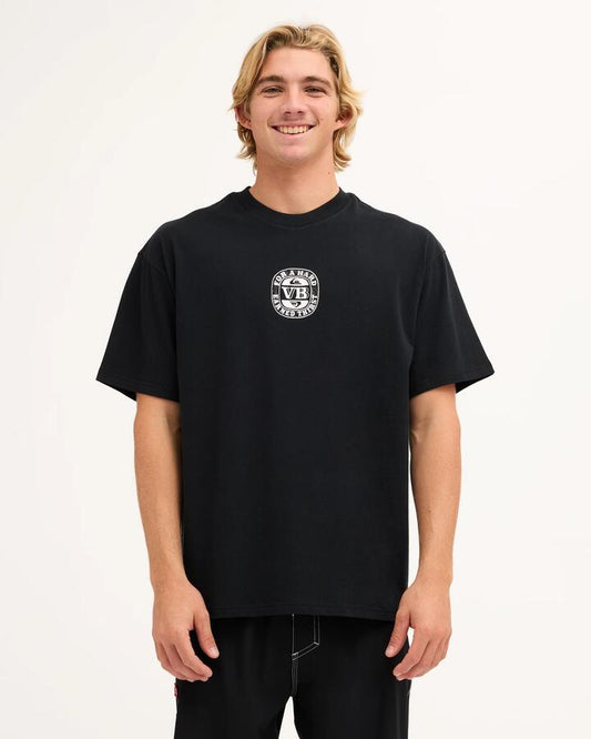 Image of T-Shirts. Product name - Quiksilver Mens Watering Hole T-Shirt Black in Black colour by brand - Quiksilver