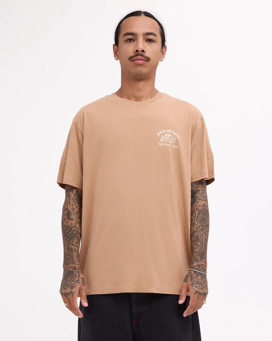 Image of T-Shirts. Product name - RVCA Mens Rvca Healing T-Shirt Coconut in Coconut colour by brand - RVCA