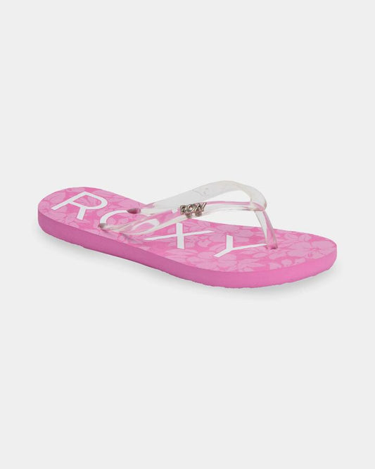 Image of Sandals. Product name - Roxy Girls 8-16 Viva Jelly Sandals Wild Orchid in Wild Orchid colour by brand - Roxy