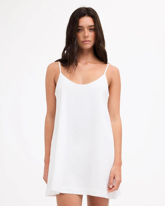 Image of Dresses. Product name - Billabong Womens Summer Solstice Mini Dress White in White colour by brand - Billabong
