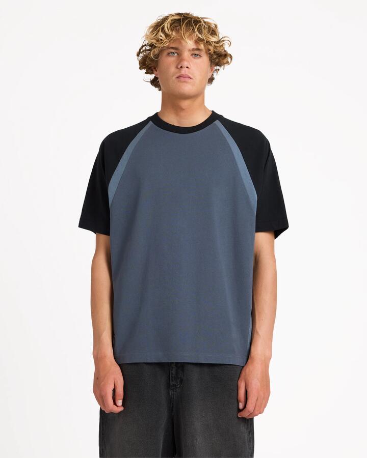 Image of T-Shirts. Product name - Billabong Mens Spec 73 Fluid T-Shirt Dirt Navy in Dirt Navy colour by brand - Billabong