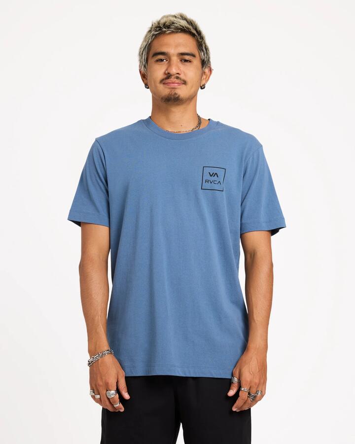Image of T-Shirts. Product name - RVCA Mens Va All The Ways T-Shirt Vintage Navy in Vintage Navy colour by brand - RVCA