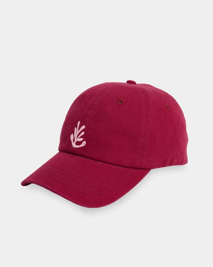 Image of Hats. Product name - Roxy Womens Kiana Dad Cap Beet Red in Beet Red colour by brand - Roxy