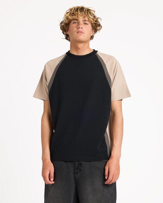 Image of T-Shirts. Product name - Billabong Mens Spec 73 Fluid T-Shirt Black in Black colour by brand - Billabong