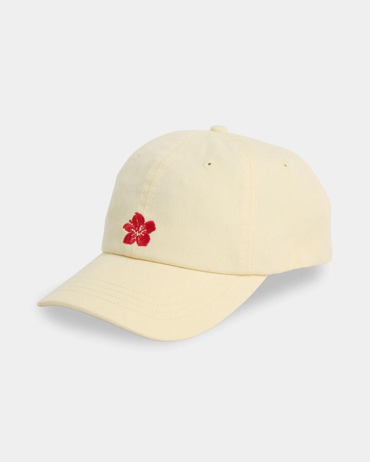 Image of Hats. Product name - Roxy Womens Kiana Dad Cap Lemon Drop in Lemon Drop colour by brand - Roxy