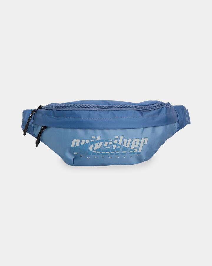 Image of Accessories. Product name - Quiksilver Hall Pass Waistpack Blue in Blue colour by brand - Quiksilver