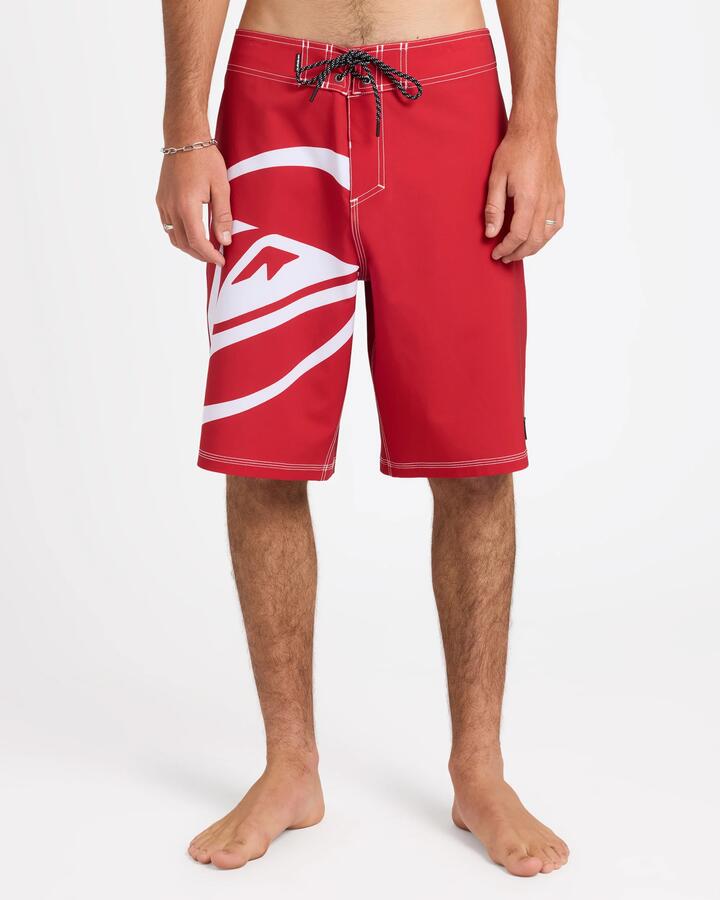 Image of Swimwear. Product name - Quiksilver Mens Silicon 21" Boardshorts Salsa in Salsa colour by brand - Quiksilver