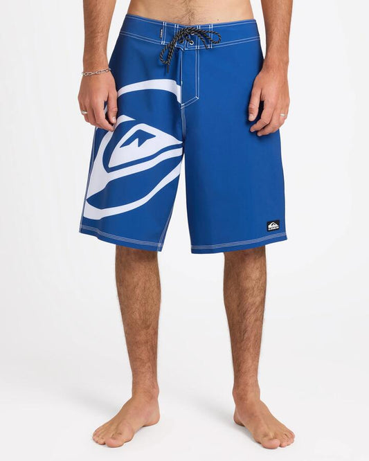 Image of Swimwear. Product name - Quiksilver Mens Silicon 21" Boardshorts Monaco Blue in Monaco Blue colour by brand - Quiksilver