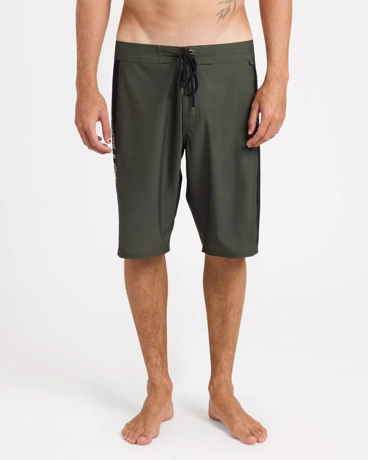 Image of Swimwear. Product name - RVCA Mens Symmetry 22" Boardshorts Fatigue in Fatigue colour by brand - RVCA