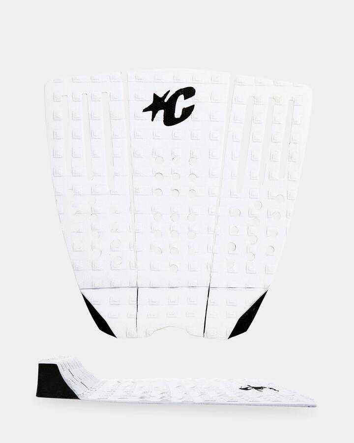 Image of Accessories. Product name - Creatures Of Leisure Reliance Iii Lite Surf Traction Pad White Black in White Black colour by brand - Creatures Of Leisure