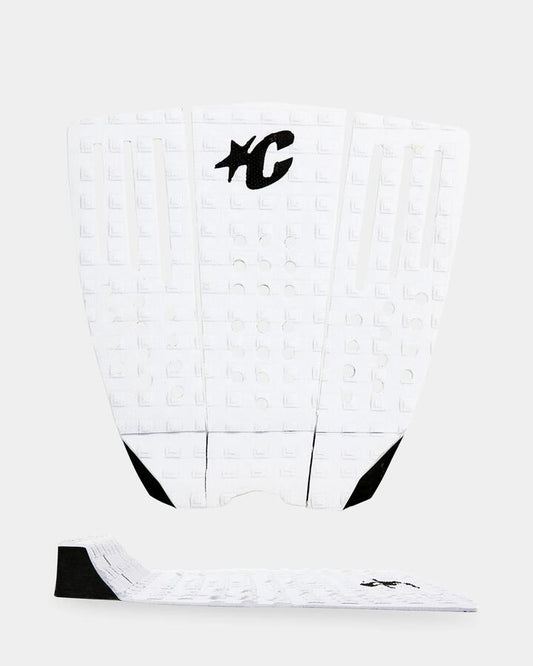 Image of Accessories. Product name - Creatures Of Leisure Reliance Iii Lite Surf Traction Pad White Black in White Black colour by brand - Creatures Of Leisure