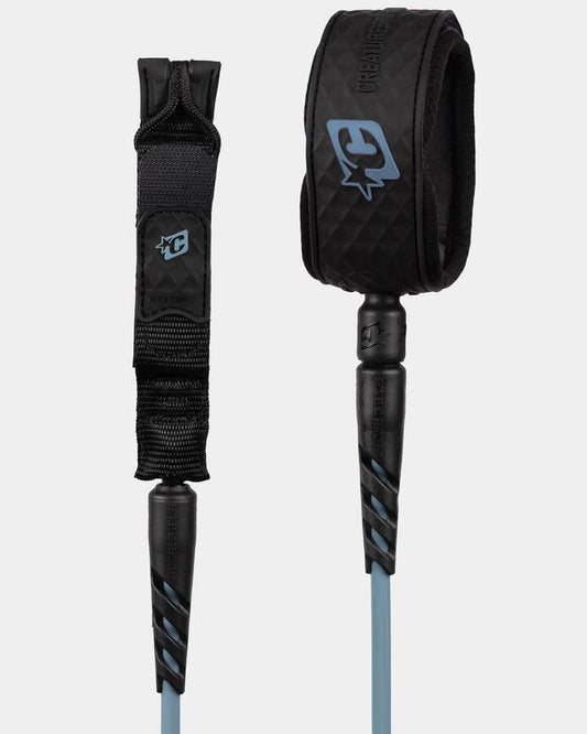 Image of Accessories. Product name - Creatures Of Leisure Reliance Standard Duty 6Ft Surf Leash Slate Black in Slate Black colour by brand - Creatures Of Leisure