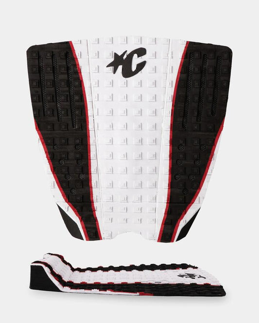 Image of Accessories. Product name - Creatures Of Leisure Ethan Ewing Lite Surf Traction Pad White Black Panel in White Black Panel colour by brand - Creatures Of Leisure