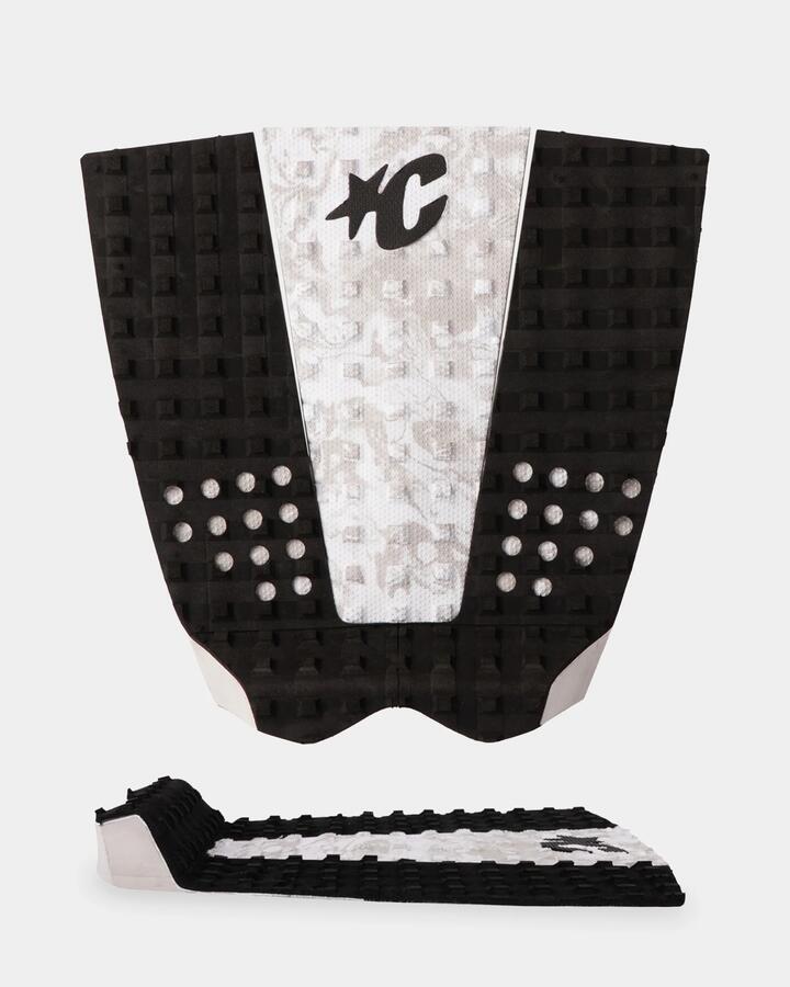 Image of Accessories. Product name - Creatures Of Leisure Italo Ferreira Lite Ecopure Surf Traction Pad Black Bone Swirl in Black Bone Swirl colour by brand - Creatures Of Leisure