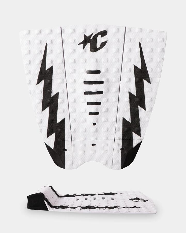 Image of Accessories. Product name - Creatures Of Leisure Toddler Mick Eugene Fanning Lite Ecopure Surf Traction Pad White Black in White Black colour by brand - Creatures Of Leisure
