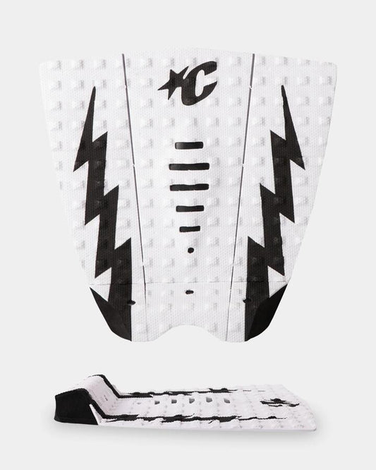 Image of Accessories. Product name - Creatures Of Leisure Toddler Mick Eugene Fanning Lite Ecopure Surf Traction Pad White Black in White Black colour by brand - Creatures Of Leisure