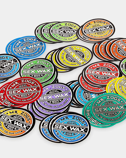 Image of Accessories. Product name - Creatures Of Leisure Sexwax 3" Circle Sticker Assorted in Assorted colour by brand - Creatures Of Leisure