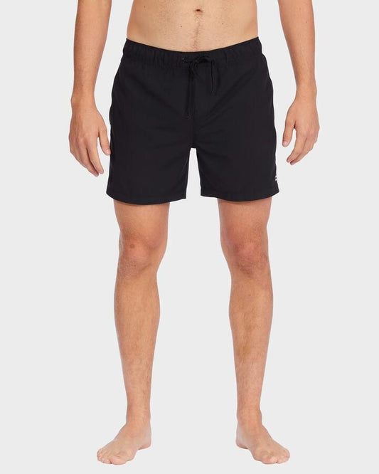 Image of Swimwear. Product name - Billabong Mens All Day Layback 16" Boardshorts Black in Black colour by brand - Billabong