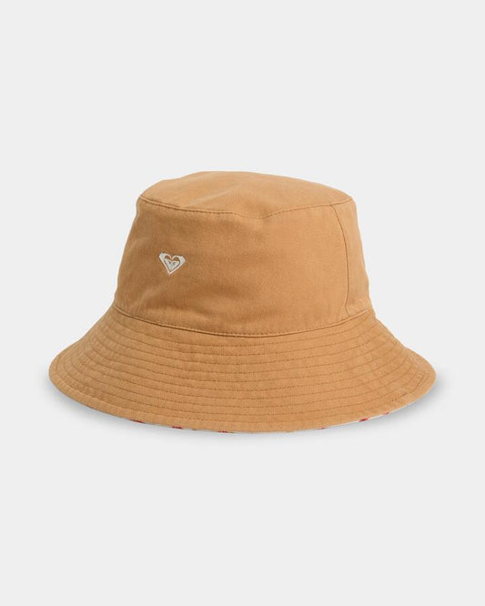 Image of Hats. Product name - Roxy Womens Jasmine Paradise Reversible Bucket Hat High Risk Red in High Risk Red colour by brand - Roxy