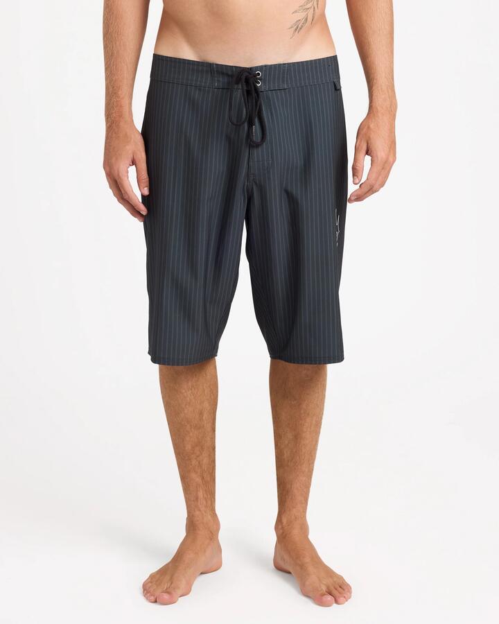 Image of Swimwear. Product name - RVCA Mens Garage Boardshorts Pirate Black in Pirate Black colour by brand - RVCA