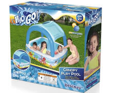 Image of Toys. Product name - Canopy Play Pool 265L 1.40m x 1.40m x 1.14m in colour by brand - Toymate